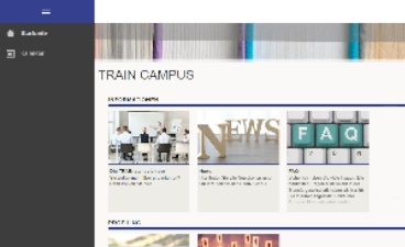 Das Bild zeigt einen Screenshot des TRAIN Campus.